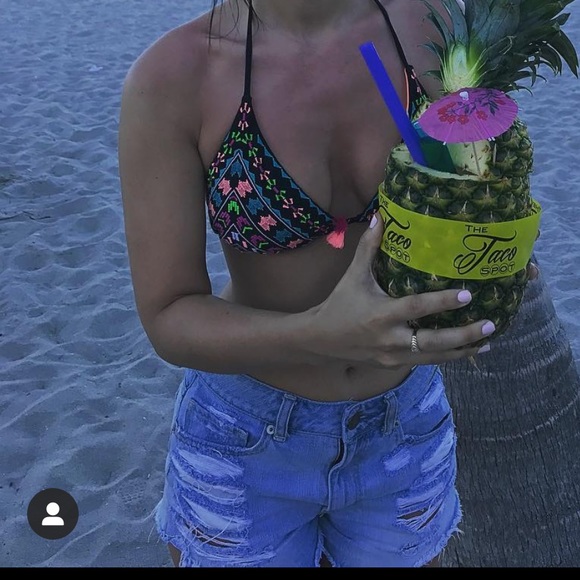 Embroidered two piece bikini - Picture 2 of 8